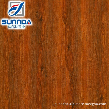 Sunnda dark brown glazed porcelain tile , wood look polished tile